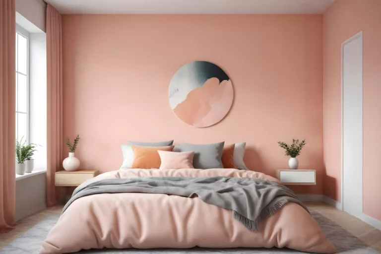 peach color paint combination